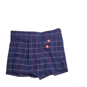 Janie & Jack Navy Plaid Wrap Style Skort